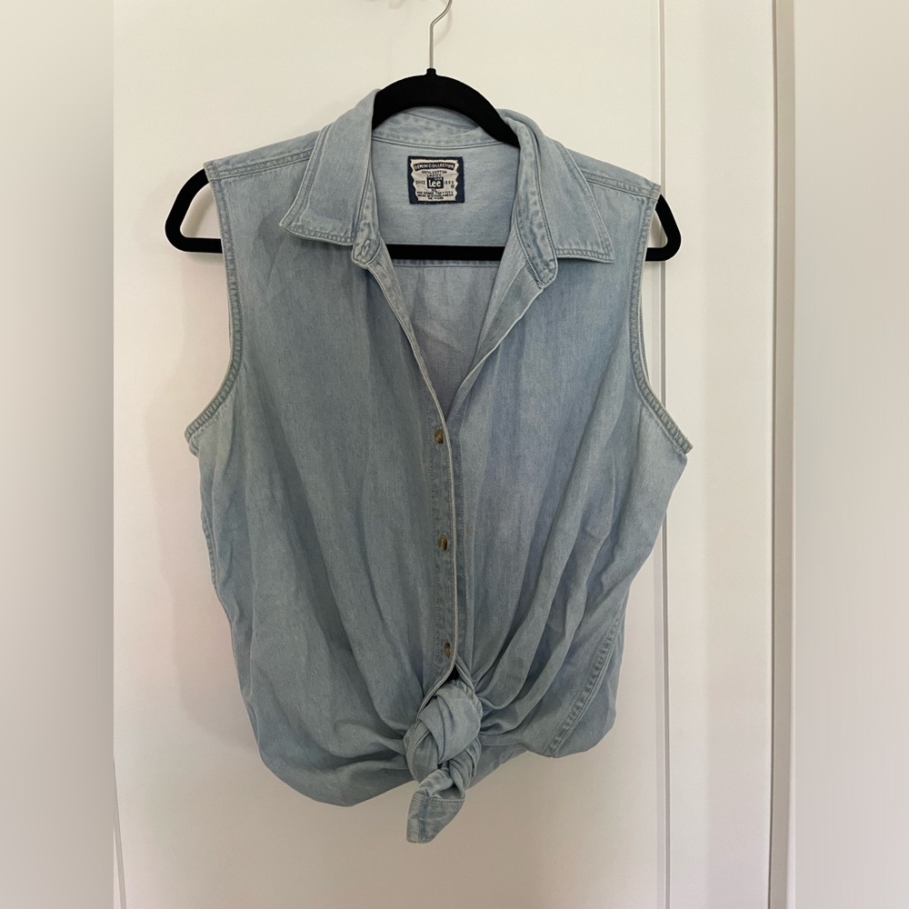 Lee Brand Oversized Denim Vest